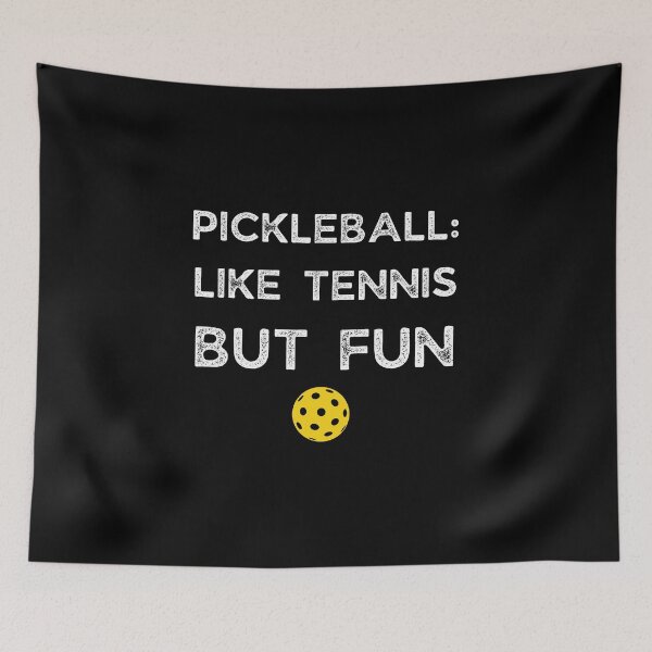 Item preview, Pickleball Like Tennis but Fun Funny Pickleball Gift Pickleball Gag Joke designed and sold by FazCreations.