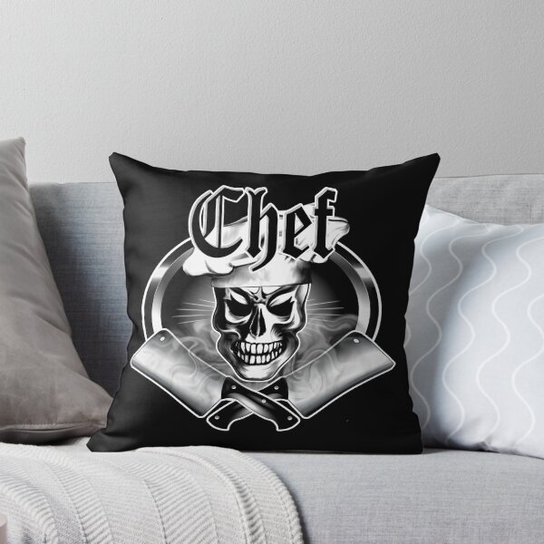 Item preview, Chef Skull and Smoking Cleavers 3 designed and sold by sdesiata.