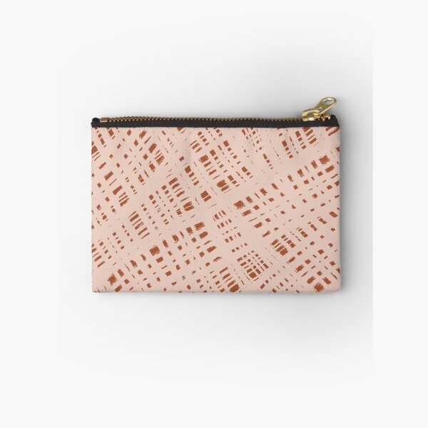 Item preview, Rough Weave Abstract Burlap Painted Pattern in Blush Salmon Terracotta Rust Clay designed and sold by kierkegaard.