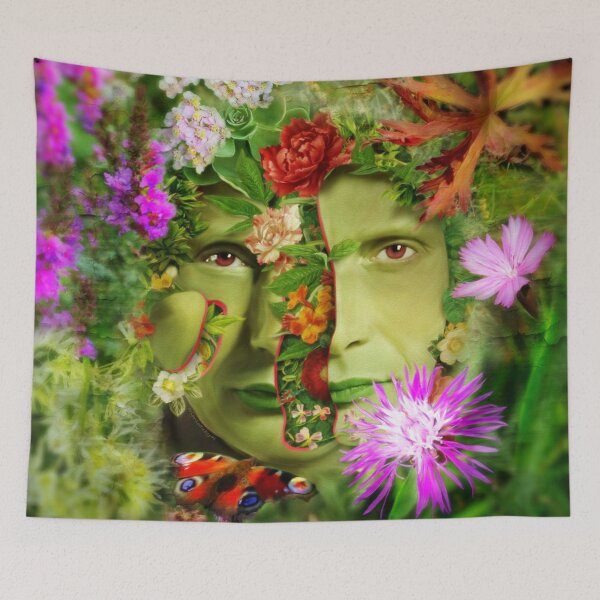 Item preview, Surreal Garden Peeled Hannibal Portrait Floral Collage designed and sold by orionlodubyal.