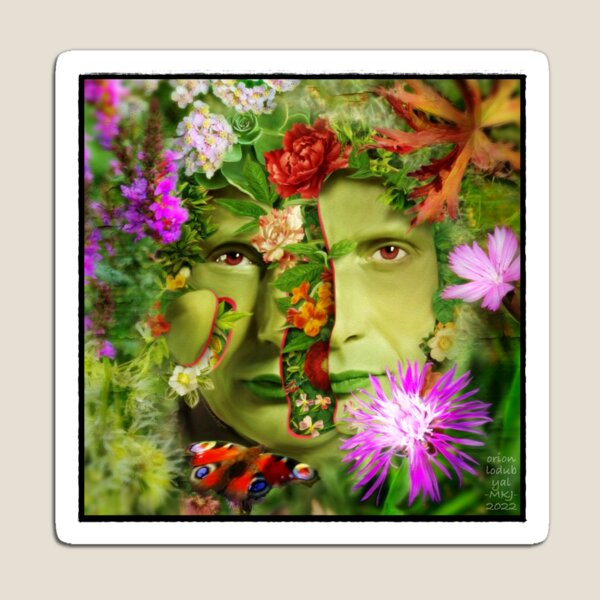 Item preview, Surreal Garden Peeled Hannibal Portrait Floral Collage designed and sold by orionlodubyal.