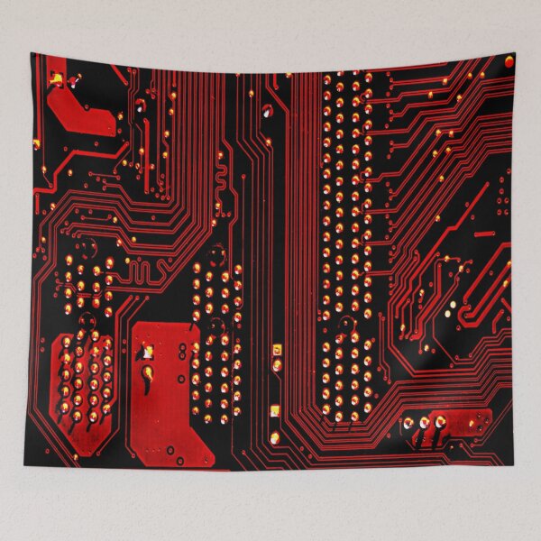 Item preview, Red Circuits  designed and sold by WinkyDoodle.