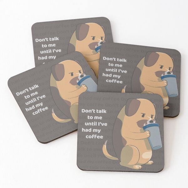 Item preview, Don’t talk to me until I’ve had my coffee - pattern - Border terrier designed and sold by AniBeanz.