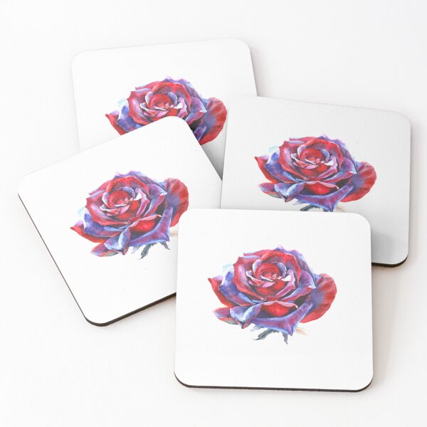 Item preview, Classic Rose Red/Purple Watercolor designed and sold by HappyLifeCreate.