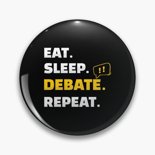Item preview, Eat Sleep Debate Repeat Debating Speaker Club designed and sold by StrongShirts.