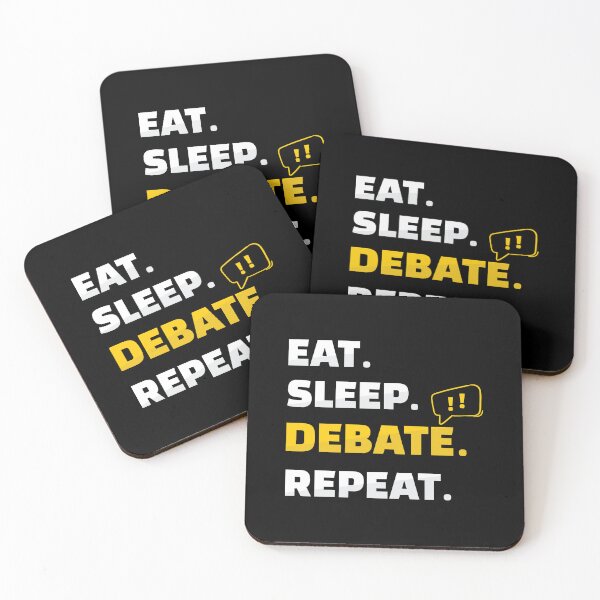 Item preview, Eat Sleep Debate Repeat Debating Speaker Club designed and sold by StrongShirts.