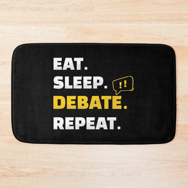 Item preview, Eat Sleep Debate Repeat Debating Speaker Club designed and sold by StrongShirts.