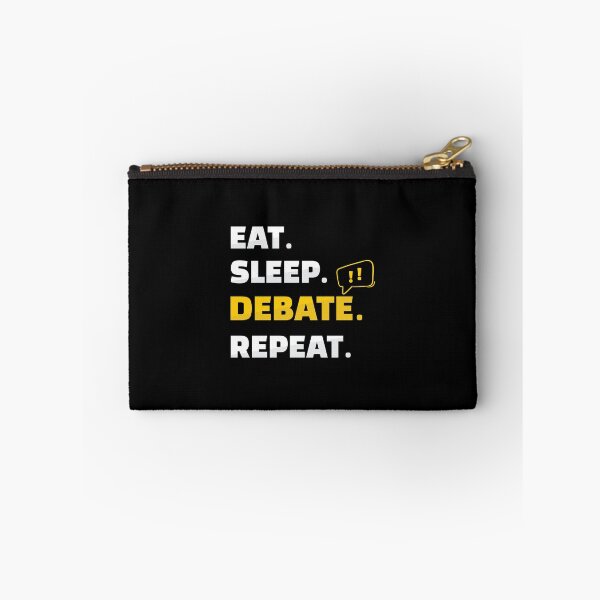 Item preview, Eat Sleep Debate Repeat Debating Speaker Club designed and sold by StrongShirts.