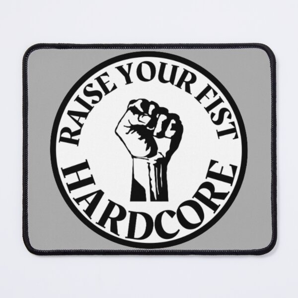 Item preview, Hardcore Music Raise Your Fist White Background designed and sold by RichTeeDesigns.