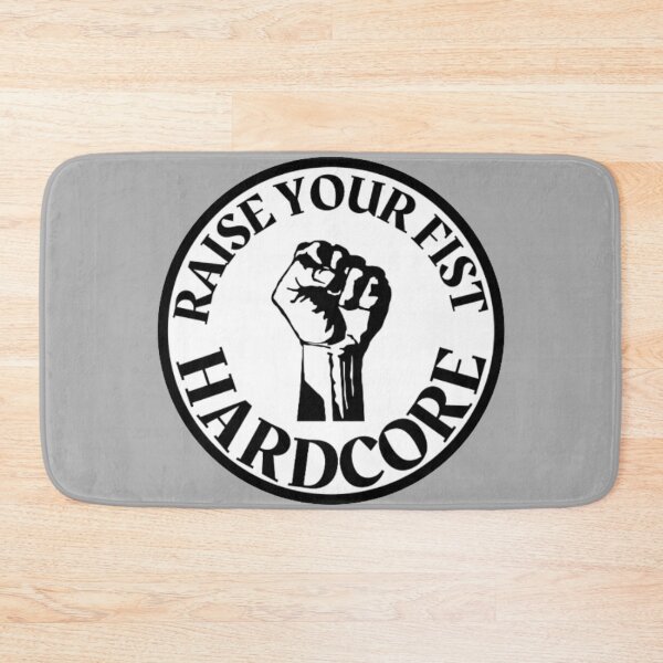 Item preview, Hardcore Music Raise Your Fist White Background designed and sold by RichTeeDesigns.