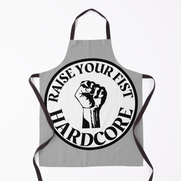 Item preview, Hardcore Music Raise Your Fist White Background designed and sold by RichTeeDesigns.