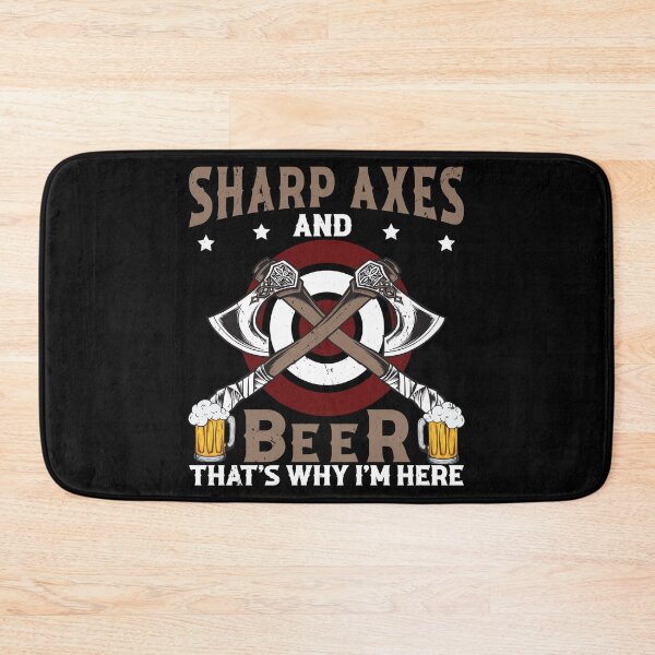Item preview, Axe Throwing Sharp Axes And Beer That's Why I Am Here designed and sold by StrongShirts.