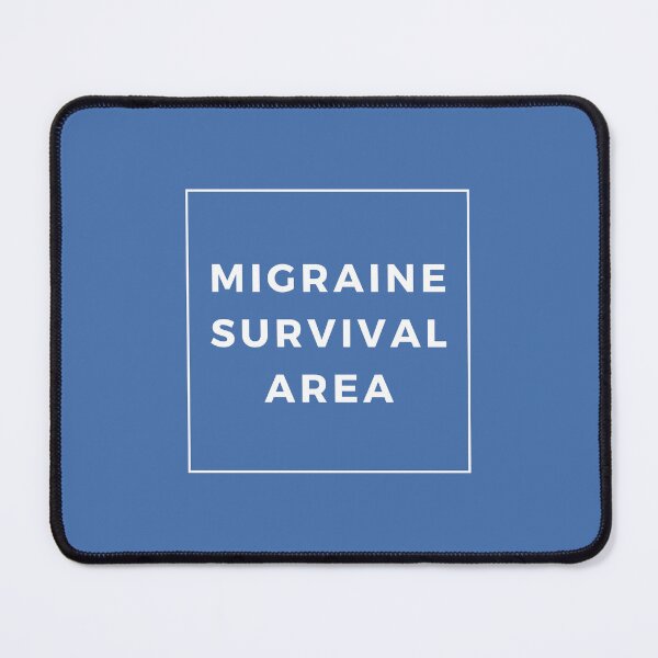 Item preview, Migraine Survival Area Blue Cute Funny Shirt Minimalist Chronic Pain Illness Spoonie Headache Awareness designed and sold by InterpreTees.