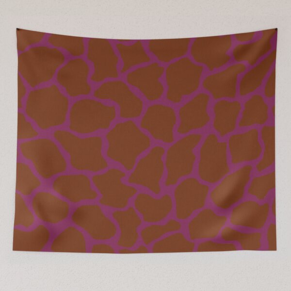 Aperçu de l'œuvre Framboise foncée en motif de girafe créée et vendue par DayColors.