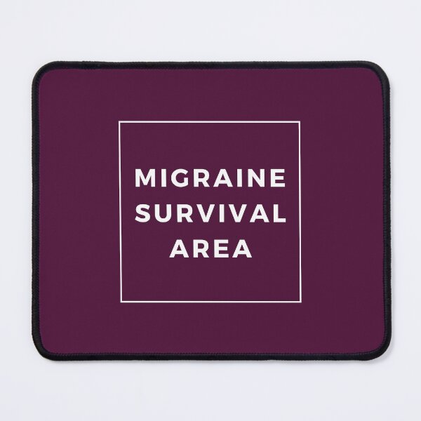Item preview, Migraine Survival Area Purple Cute Funny Shirt Minimalist Chronic Pain Illness Spoonie Headache Awareness designed and sold by InterpreTees.