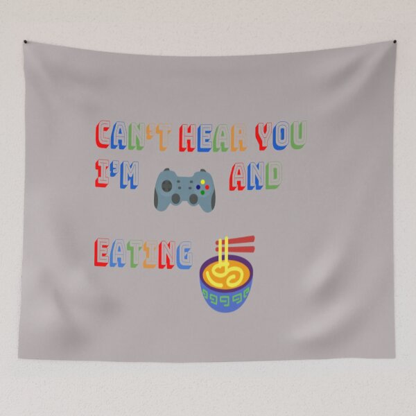 Item preview, Can't hear you I'm gaming and eating ramen designed and sold by MarcinaChicShip.