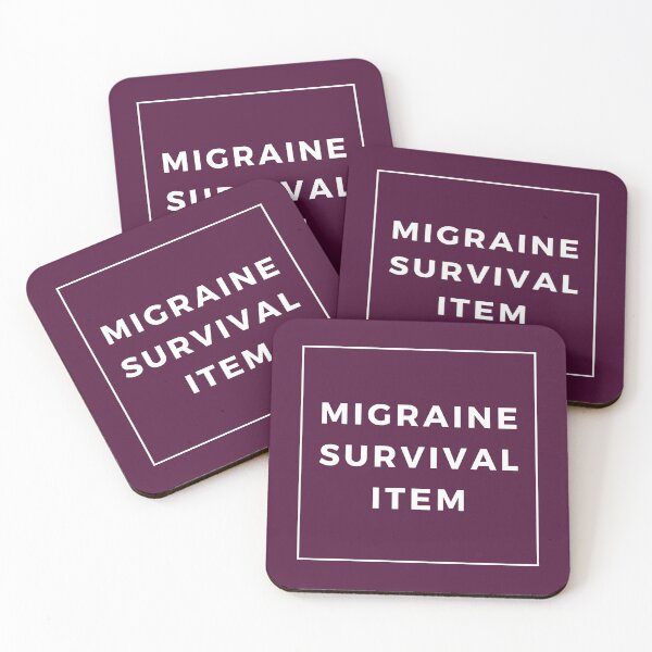 Item preview, Migraine Survival Item Purple Cute Funny Shirt Minimalist Chronic Pain Illness Spoonie Headache Awareness designed and sold by InterpreTees.