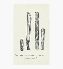 Machete Photographic Print