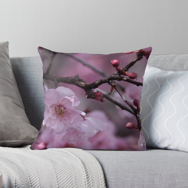Drops of Cherry Throw Pillow