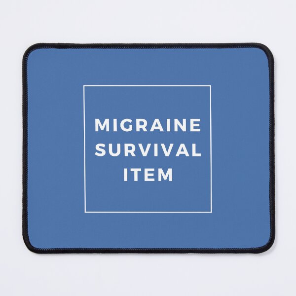 Item preview, Migraine Survival Item Blue Cute Funny Shirt Minimalist Chronic Pain Illness Spoonie Headache Awareness designed and sold by InterpreTees.