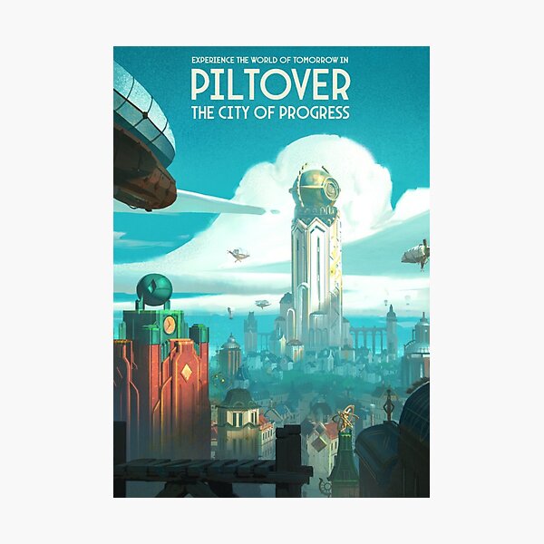 Arcane - Piltover City of Progress Photographic Print