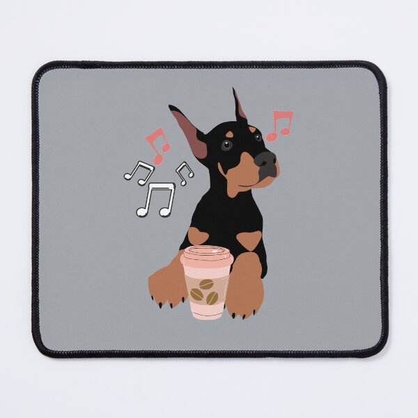Item preview, Coffee And My Doberman designed and sold by BronikowskiART.