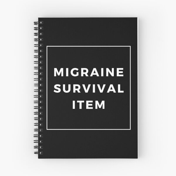 Item preview, Migraine Survival Item White Black Cute Funny Shirt Minimalist Chronic Pain Illness Spoonie Headache Awareness designed and sold by InterpreTees.