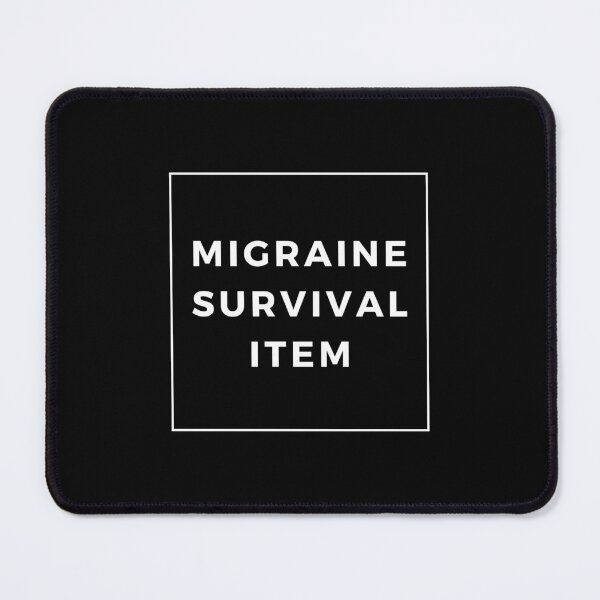 Item preview, Migraine Survival Item White Black Cute Funny Shirt Minimalist Chronic Pain Illness Spoonie Headache Awareness designed and sold by InterpreTees.