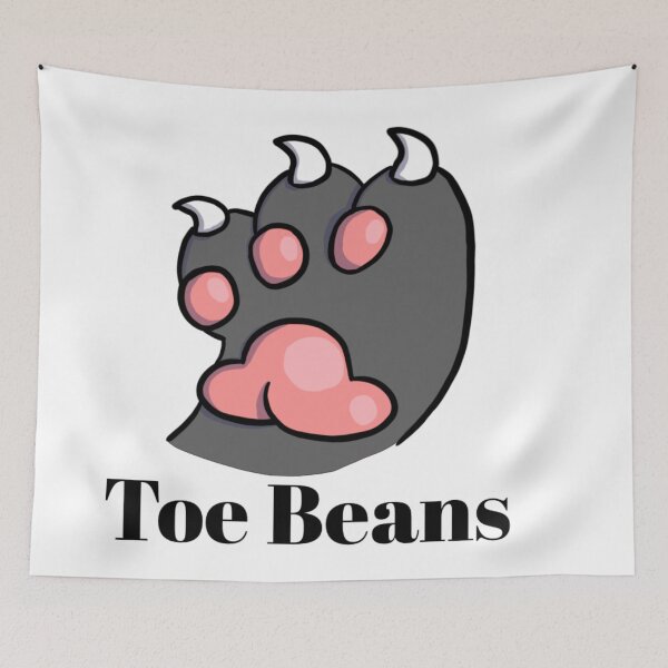 Item preview, Black Paw Pink Toe Beans With Text designed and sold by DolmanceWorks.