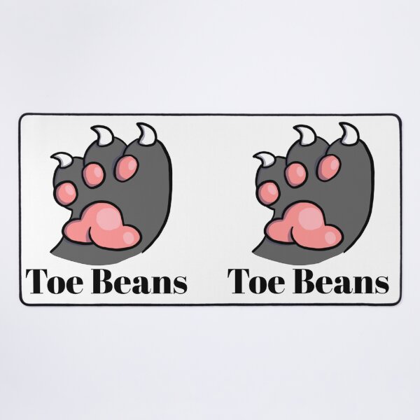 Item preview, Black Paw Pink Toe Beans With Text designed and sold by DolmanceWorks.