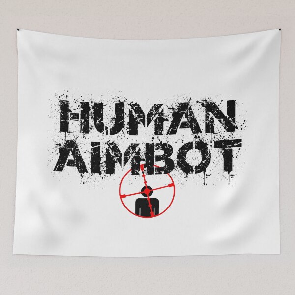 Item preview, Human Aimbot Gamer (Black Font) designed and sold by RoninUnknown.