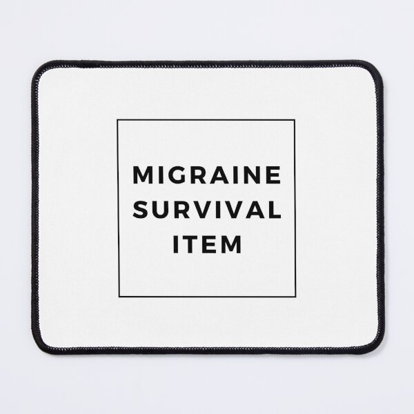 Item preview, Migraine Survival Item Black White Cute Funny Shirt Minimalist Chronic Pain Illness Spoonie Headache Awareness designed and sold by InterpreTees.