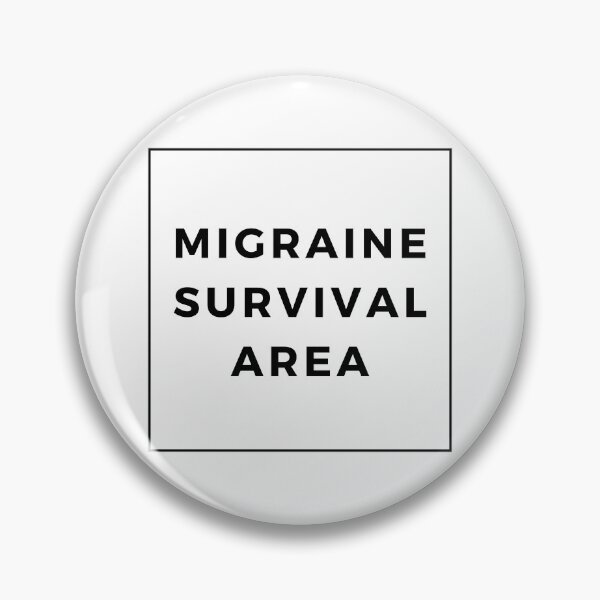 Artikelvorschau, Migräne Survival Area Schwarz Weiß Süßes Lustiges Shirt Minimalistisch Chronische Schmerzkrankheit Spoonie Kopfschmerzen Bewusstsein entworfen und verkauft von InterpreTees.