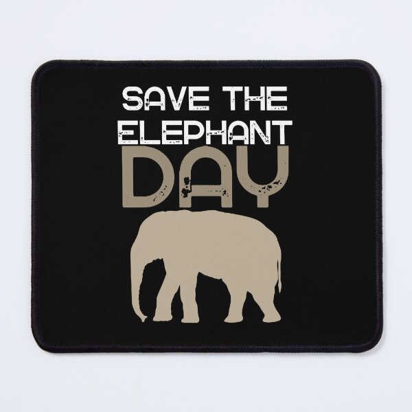 Item preview, Save The Elephant Day Bold Modern Design designed and sold by EarthArtDesigns.