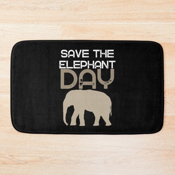 Item preview, Save The Elephant Day Bold Modern Design designed and sold by EarthArtDesigns.