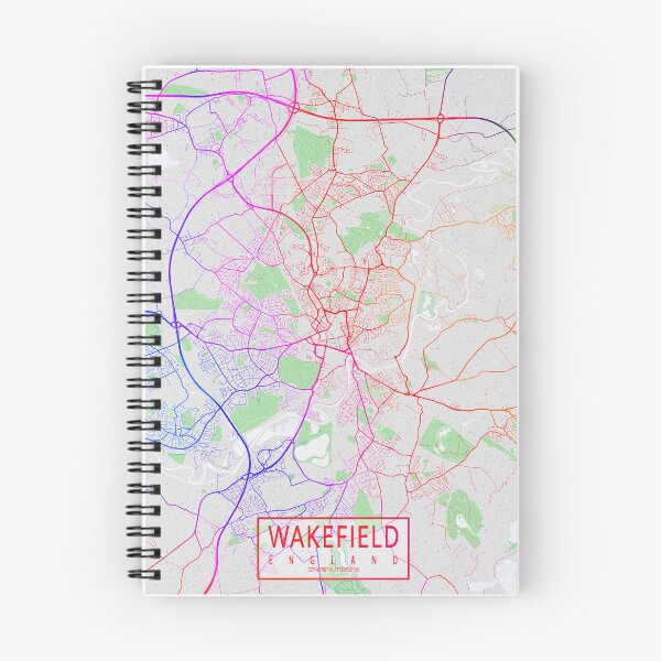 Item preview, Wakefield City Map West Yorkshire, England - Colorful designed and sold by deMAP.