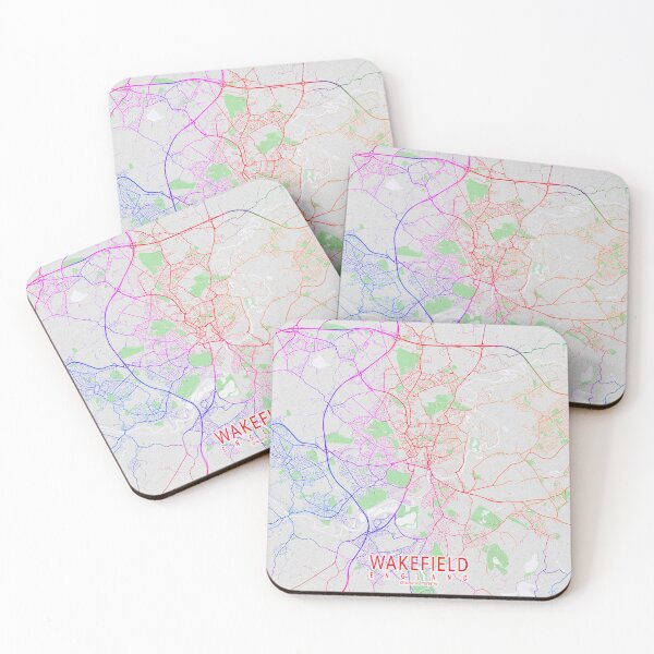 Item preview, Wakefield City Map West Yorkshire, England - Colorful designed and sold by deMAP.