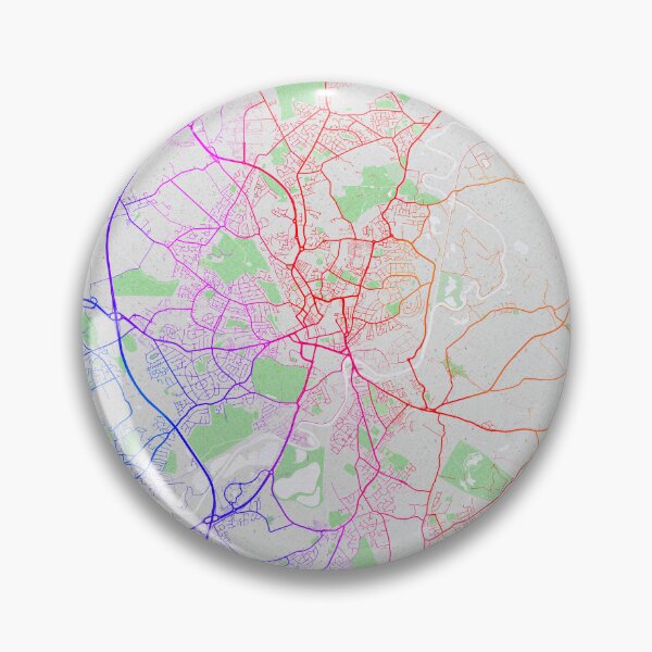 Item preview, Wakefield City Map West Yorkshire, England - Colorful designed and sold by deMAP.