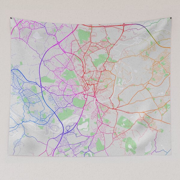 Item preview, Wakefield City Map West Yorkshire, England - Colorful designed and sold by deMAP.