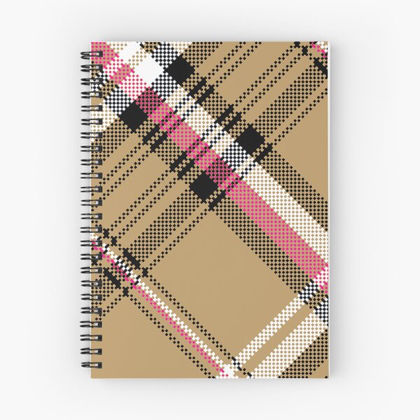 Item preview, hot pink beige plaid tartan  designed and sold by Gossip Rag.