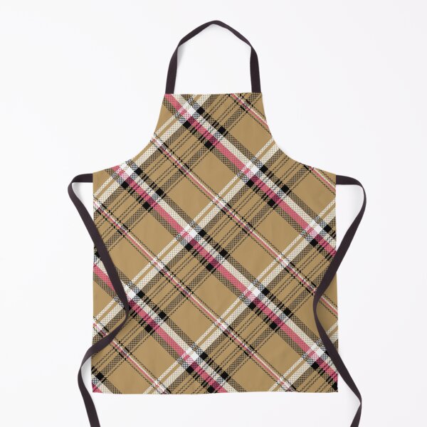 Item preview, hot pink beige plaid tartan  designed and sold by Gossip Rag.
