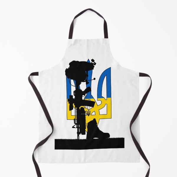 Item preview, The Fallen Soldier Battle Cross for patriot soldier memorial in Ukraine Russia conflict with national ukrainian symbol, coat arms ukraine state emblem and Flag of Ukraine  designed and sold by Marcin Adrian.