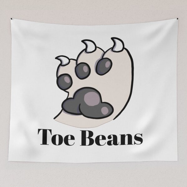 Item preview, White Paw Black ToeBeans With Text designed and sold by DolmanceWorks.