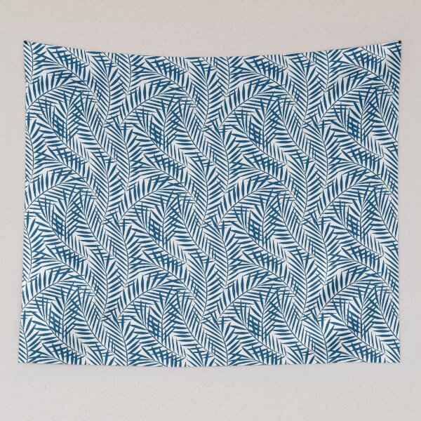 Item preview, Tropical blue palm leaf designed and sold by AdamFahey.