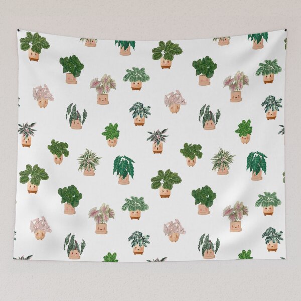 Item preview, Cute Happy Plants Patern designed and sold by Ana Moguš.