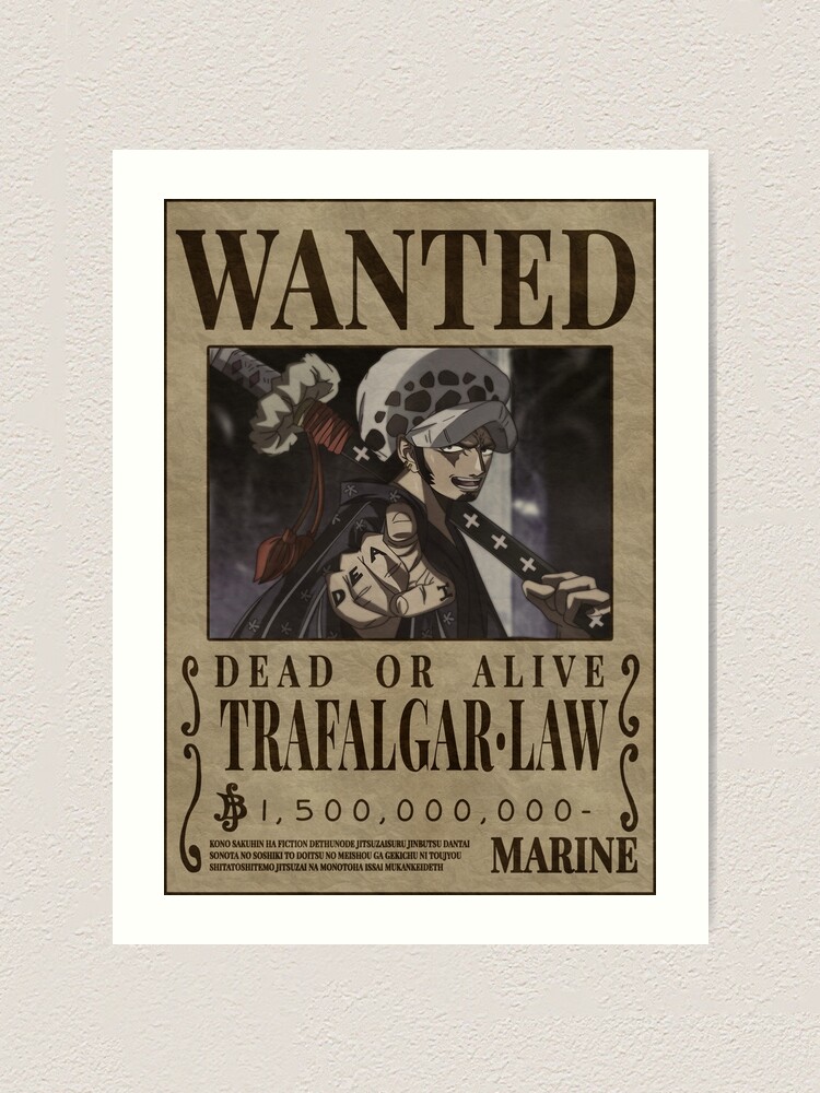 One Piece] Official Navy Wanted Posters Trafalgar Law [Vol 2