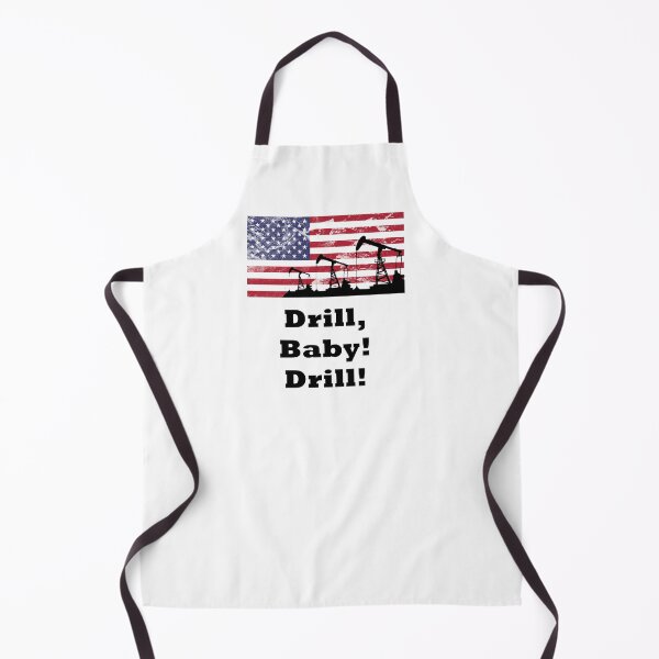 Item preview, Drill, baby! Drill! with oil rig and American flag designed and sold by SpringPetals.