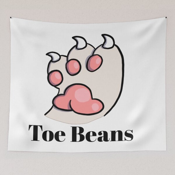 Item preview, White Paw Pink ToeBeans With Text designed and sold by DolmanceWorks.