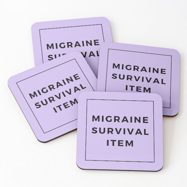 Item preview, Migraine Survival Item Lavender Cute Funny Shirt Minimalist Chronic Pain Illness Spoonie Headache Awareness designed and sold by InterpreTees.