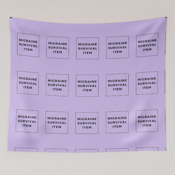 Item preview, Migraine Survival Item Lavender Cute Funny Shirt Minimalist Chronic Pain Illness Spoonie Headache Awareness designed and sold by InterpreTees.